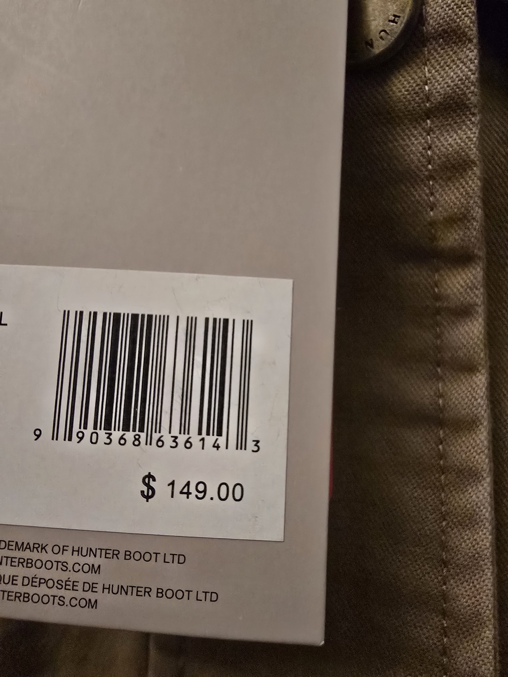 Hunter Tan Jacket with Brown Corduroy Collar Size Xs NWT - Picture 7 of 9